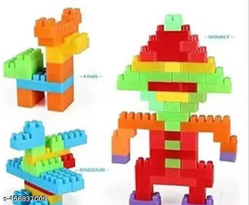 50 Pcs Children's Assembling Toys Plastic Building Blocks Creative Educational Toys