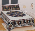 Grah Vastra Primium Quality Rajasthani Jaipuri Print 100% Pure Cotton King Size Bedsheet with 2 Pillow Cover ( 228 * 254) cm