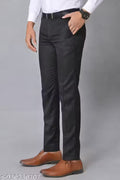 LETTAST NOW FASION MENS GOOD LOOKING CORIAN FIT FORMAL BLACK TROUSER