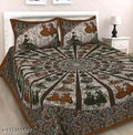 180 tc cotton double bedsheet combo of 1 bedsheet with 2 pillow cover (High quality)