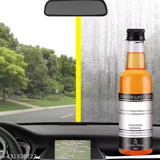 Powerful Windshield Cleaner & Oil Film Remover for Both Home and Car Use 100ml