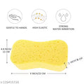 Super Absorbent Yellow Car Wash Sponges | Sponge for Car and Bike Washing | Multipurpose Cleaning Sponge for Kitchen, Bathroom, Home Cleaning, Walls, Windows and Other Surfaces(Pack of 4)