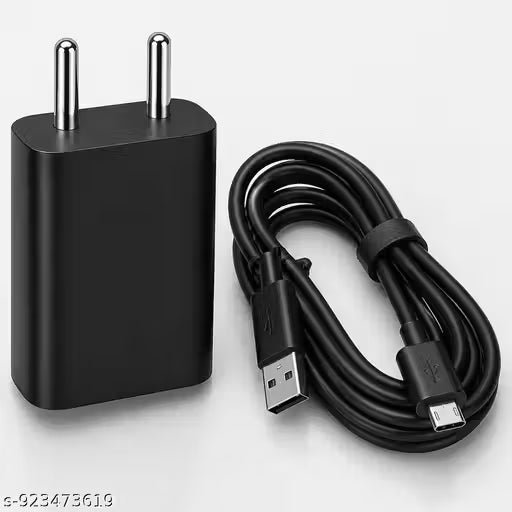 Dual USB Fast Charger with V8 Cable