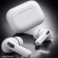 30Hr Battery White Airbud Pro | TWS Bluetooth Earpods With Mic | BT 5.3 Chip | IPX5 Waterproof | True Wireless Earbuds