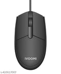 IVOOMI PRIDE USB Wired Optical Mouse ( Black Color)