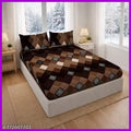 All Around Fitted Elastic Bedsheet With 2 Pillow Covers