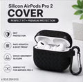 Silicone AirPods Pro 2 Cover Case with Hook | Stylish Protective Earbuds Cover | Soft Anti Scratch AirPods Case black