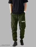 4-Way Stretch Slim Fit Track Pant for Gym & Nightwear. Green Lycra Joggers