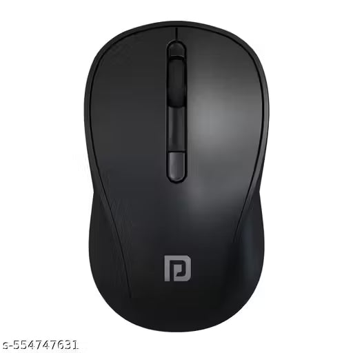 Portronics Toad 34 Wireless Mouse with 2.4 GHz Wireless, Adjustable Sensitivity, USB Receiver, Ergonomic Design, for Laptops, Desktops PC, (Black)
