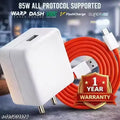 85 Watt Super-Fast Charger, 5A PoweEr Adapter Fast Charging Mobile Charger With Detachable Cable Supports Supervooc,