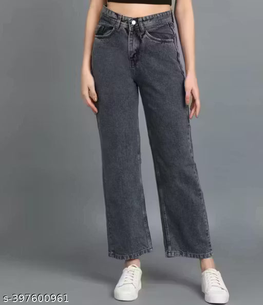 STRAIGHT BLAST GREY JEANS FOR GIRLS
