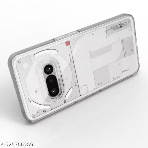 Back Cover Case for Nothing Phone 3a 5G | 360 Degree Protection | Shock Proof Design | Transparent Back Cover Case for Nothing Phone 3a 5G (Soft, Transparent)