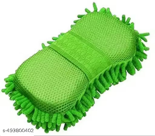 AKAAY Microfibre Cleaning Washing Sponge for Bike and Car (Colors May Vary) Pack of 1