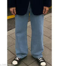 Daime Loose Fit Mid Rise Light Blue Men Denim Jean
