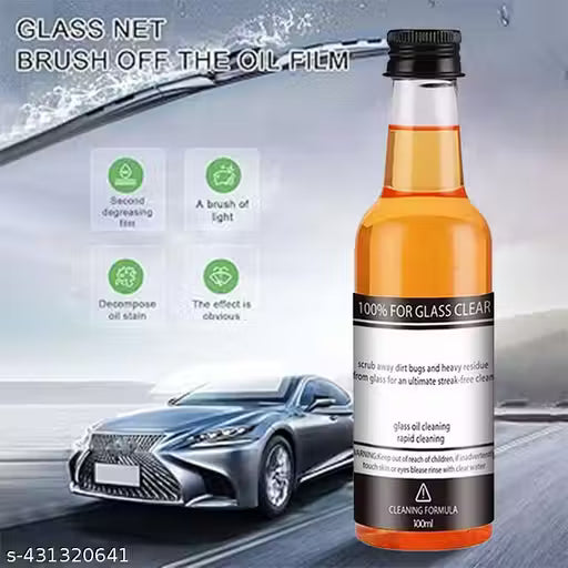 Powerful Windshield Cleaner & Oil Film Remover for Both Home and Car Use 100ml