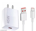 45W Turbo Fast Charger with Type-C Cable