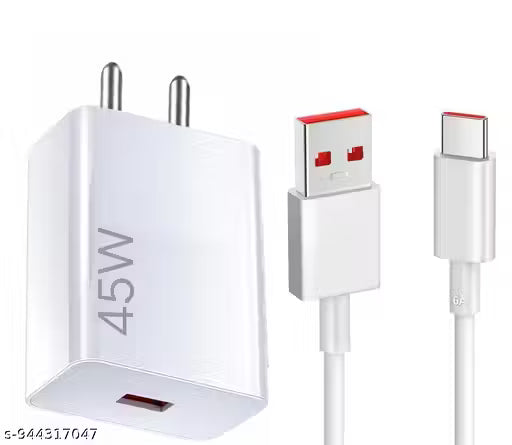 45W Turbo Fast Charger with Type-C Cable