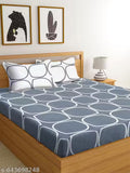 Double Bed Flat size Bedsheet with 2 matching pillow covers ( single bedsheet with 1 pillow cover )