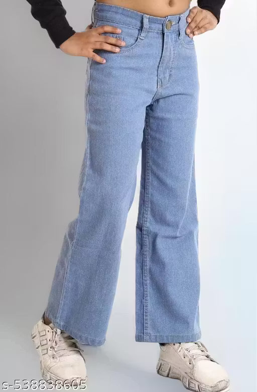 Girls baggy jeans | New trendy jeans | straight fit jeans for girls