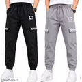 Boys Cargo Jogger Pants (Pack of 2) | Stylish C7 Sports Track Pants for Kids (9–16 Years) | Elastic Waist Casual & Sports Wear