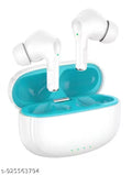 Earbuds Touch Sensor Wireless Bluetooth TWS Connectivity for Android iOS Devices Bluetooth Gaming (Glossy White, True Wireless)
