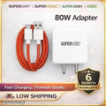 85 Watt Super-Fast Charger, 5A PoweEr Adapter Fast Charging Mobile Charger With Detachable Cable Supports Supervooc, Vooc, Superdart,