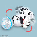 HIR Dancing Rotating Dog Toy with Music Sound 3D LED Light for Baby Children Kids