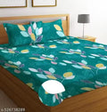 Manvi Decor makes this attractive double fitted bedsheet with 2 large pillow covers. Bedsheet gets proper comfortable even for 8 inches mattress.