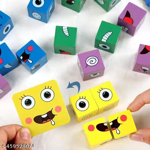 Face Changing Expression Blocks - Educational Puzzle Toy