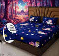All Around Fitted Elastic Bedsheet With 2 Pillow Covers