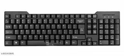 USB Wired Keyboard I Plug & Play Technology I 104 Keys I 10M Key Life I 1.2m Cable I Key I Spill Resistant Design I Compatible with Windows, iOS, Linux
