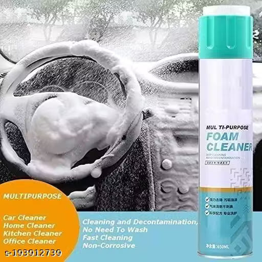 Foaming Car Interior Cleaner Multipurpose Foam Cleaner Spray | Car Seat/Exterior & Interior/Shoes/Sofa Cleaning Spray (650 ml)
