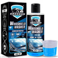 Groommm Windshield Washer Fluid For Car 250ML- (20ML in 1L Water) | Highly Concentrated Car Glass Cleaner Liquid For Streak & Stain-Free