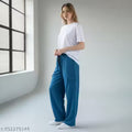 NRIVA Women Extra Loose Cargo Pants | High Waist Soft Daily Wear Trousers with Pockets