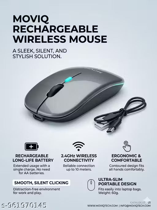 Wireless rechargeable mouse