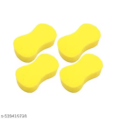 Super Absorbent Yellow Car Wash Sponges | Sponge for Car and Bike Washing | Multipurpose Cleaning Sponge for Kitchen, Bathroom, Home Cleaning, Walls,