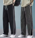 Men Stylish Korean Loose Fit Track Pants Combo Pack of 2 | Baggy Side Stripe Lower for Men | Trendy Oversized Sports Lower & Casual Streetwear Pants