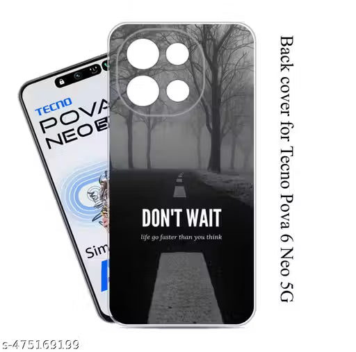 Tecno Pova 6 Neo Back Cover Printed Designer Soft Case Cover