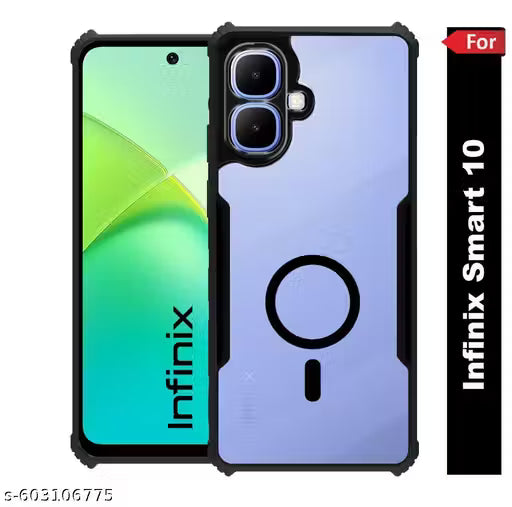 Shock Absorbent Bumpers Back Cover for Infinix Smart 10