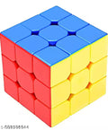 VRUX 3x3 High Speed Cube for Kids & Adults | Puzzle Games | Best Gift for Kid | Stickerless Rubiks | Cube 3x3x3 Toy for 3 Years & Up | Multi Color