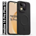Realme 16 Pro Plus 5G Back Cover || Mobcase Soft Matte Magsafe design Back Case Cover For Realme 16 Pro Plus 5G (Black)