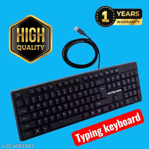 USB KEYBOARD MULTIPLE PURPOSES USE LAPTOP COMPUTER CPU DESKTOP MOBILE LED TV CAMERA DVR PLUG IN PLAY