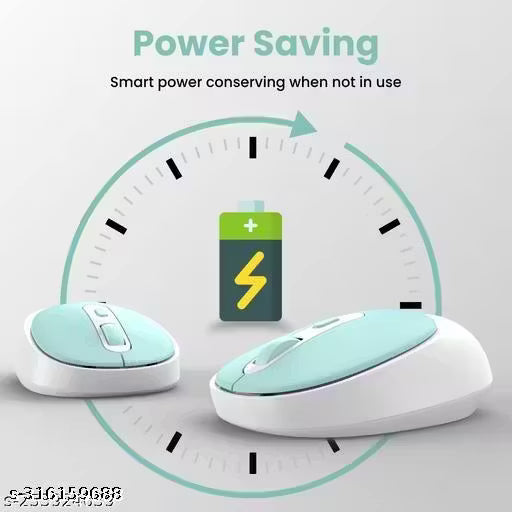 Portronics Toad 27 Wireless Mouse, Silent Buttons, 2.4 GHz with USB Nano Dongle for PC/Mac/Laptop, 1200 DPI Optical Tracking