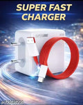 85 Watt Super-Fast Charger, 5A PoweEr Adapter Fast Charging Mobile Charger With Detachable Cable Supports Supervooc, Vooc, Superdart, Dash, Warp Charging Tech -,Cable Included