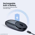 Portronics Toad 6 Bluetooth Wireless Mouse with 2.4 GHz USB Receiver, Multi-Device Pairing, Built in Battery, 1200 DPI Sensor(Black)