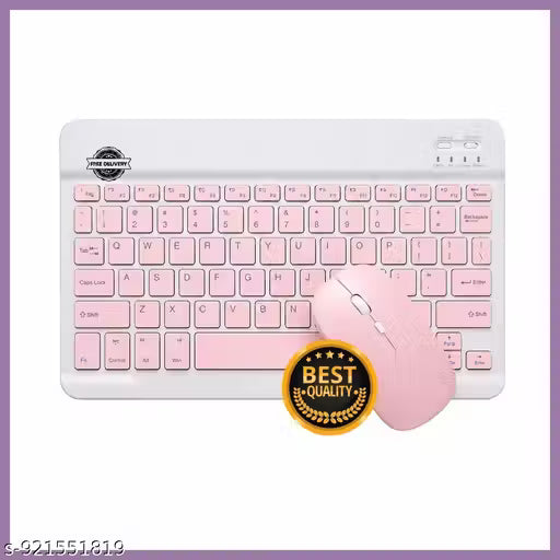 Wireless Bluetooth Keyboard & Mouse Combo Set | Compatible with iPhone, Android Mobile Laptop & PC