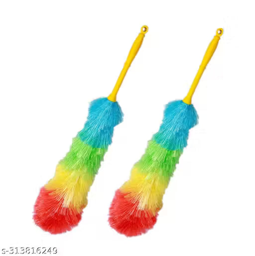 Pack Of 2Pcs | 31 inch Long Best Size Durable, Light Weight, Static Feather Duster/Brush for Multipurpose Household Office Car Cleaning