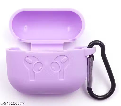 Soft Case Cover, 360-Degree Shock- Case with Holding Metal Hook I Support Wireless Charging I Fronnt LED Visible (Pastel Random Colour )
