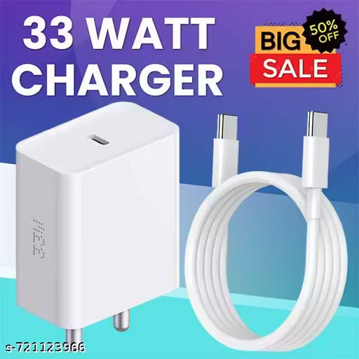 33 Watt Fast Charger; Compatible with N-o-t-i-n-g Phones, Compatible with Phone 1, Phone 2a Plus, Phone 2a, Phone 2, Phone 1