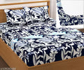 Mdj Platinium Collections Elastic Fitted Bedsheets with 2 Pillow Covers Double Bed with All Around Elastic 180 TC Supersoft, Wrinklefree & Longlasting Size - 72'' x 78''+10'' inches